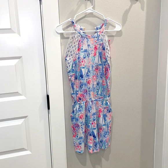 New Lilly Pulitzer One Piece Women’s Sleeveless Romper Size XXS with Pockets - Picture 3 of 17